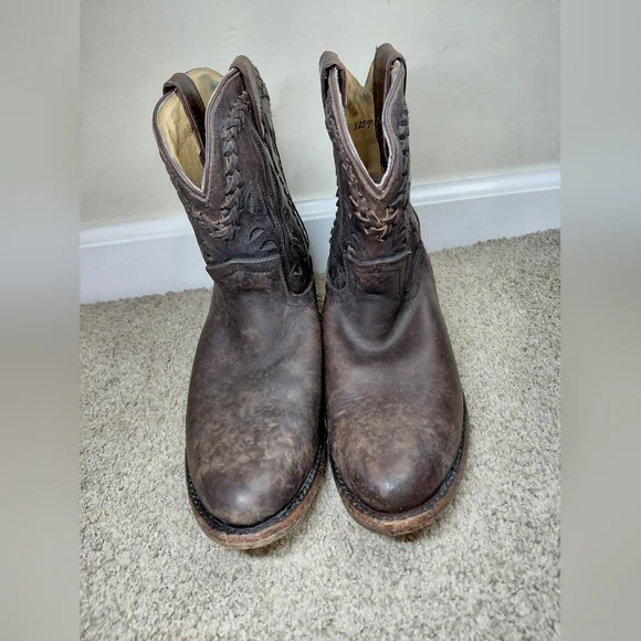 Frye Women Size 8.5B Brown Leather Western Boots - Picture 2 of 13